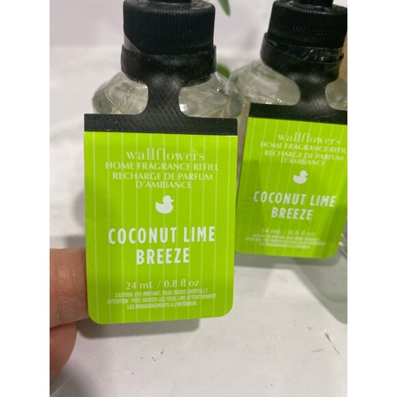 Bath & Body Works “Coconut Lime Breeze” 3 New Wallflower Refills - Picture 2 of 4